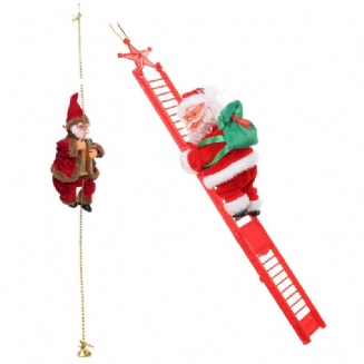 Elektrický Santa Claus Šplhací Žebřík Music Decor Vánoční Ozdoby Dárek