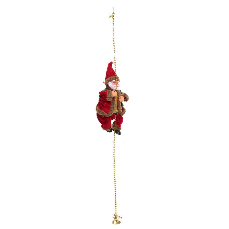 Elektrický Santa Claus Šplhací Žebřík Music Decor Vánoční Ozdoby Dárek