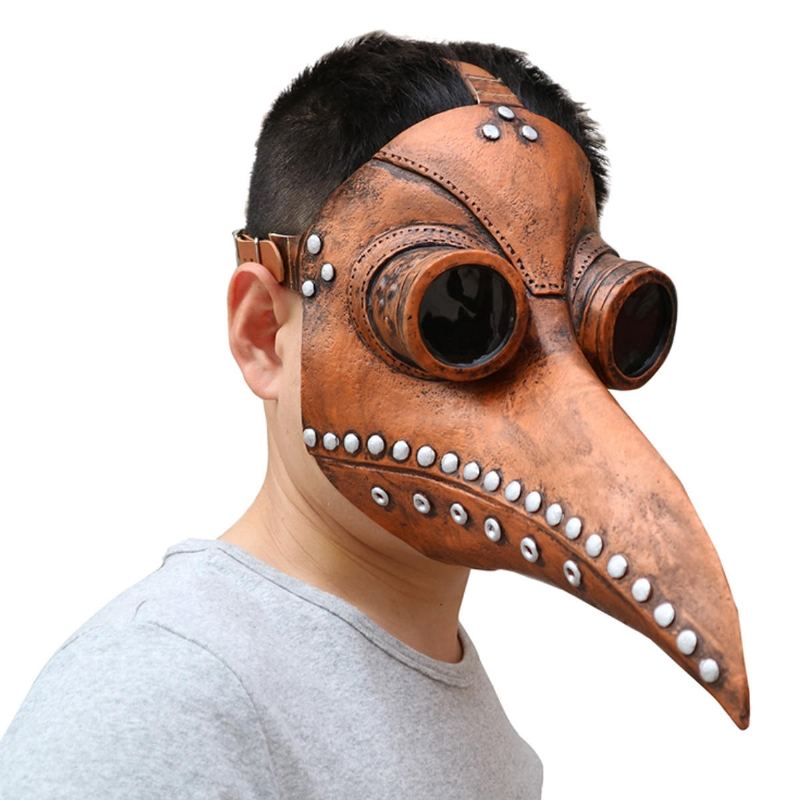 Halloween Cosplay Steampunk Plague Doctor Mask Bird Beak Props Retr Gotické Masky