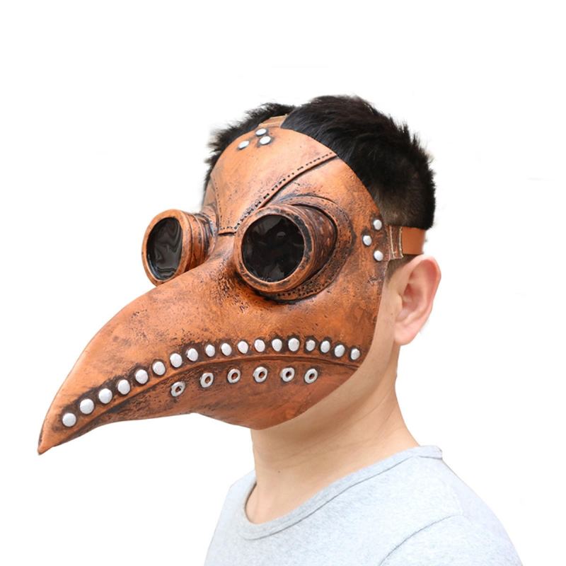 Halloween Cosplay Steampunk Plague Doctor Mask Bird Beak Props Retr Gotické Masky