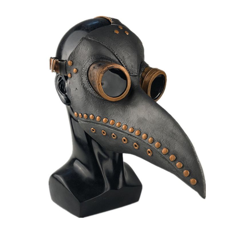 Halloween Cosplay Steampunk Plague Doctor Mask Bird Beak Props Retr Gotické Masky