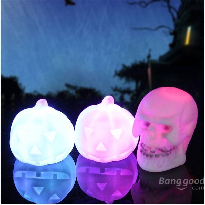 Halloween Led Pumpking Skull Lamp Light Party Dekorace