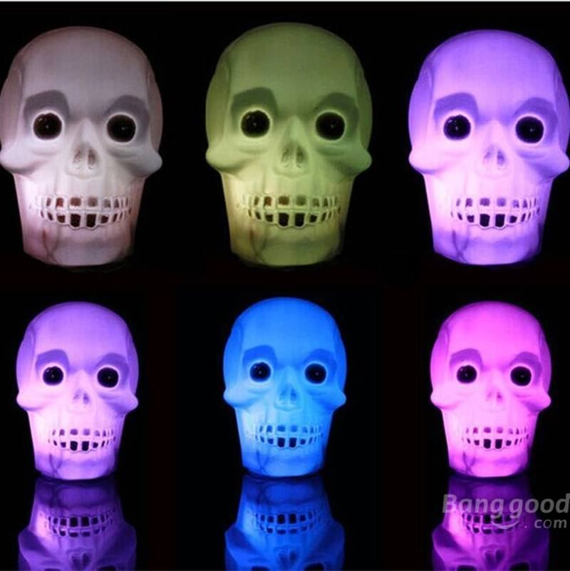 Halloween Led Pumpking Skull Lamp Light Party Dekorace