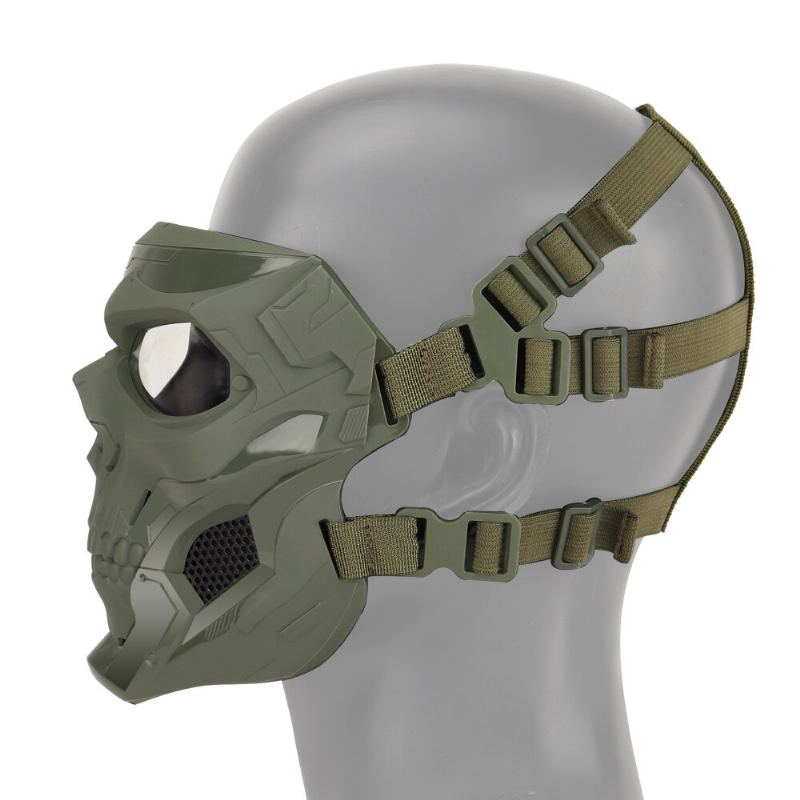 Halloween Skull Tactical Airsoft Mask Paintball Cs Vojenská Ochranná Celoobličejová Přilba