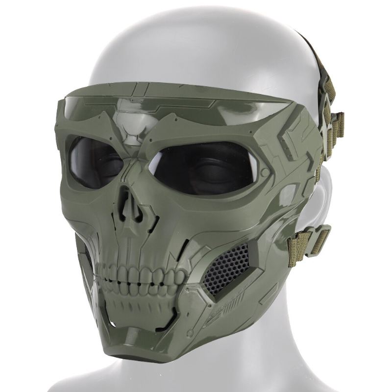 Halloween Skull Tactical Airsoft Mask Paintball Cs Vojenská Ochranná Celoobličejová Přilba