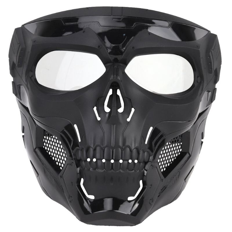 Halloween Skull Tactical Airsoft Mask Paintball Cs Vojenská Ochranná Celoobličejová Přilba