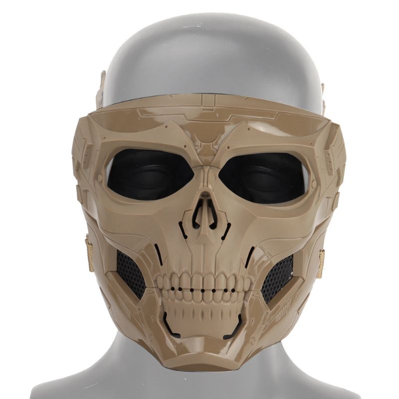 Halloween Skull Tactical Airsoft Mask Paintball Cs Vojenská Ochranná Celoobličejová Přilba