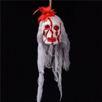 Halloweenské Dekorace Hororové Rekvizity Strašidelné Kostlivce Krvácející Lebka Závěsné Party