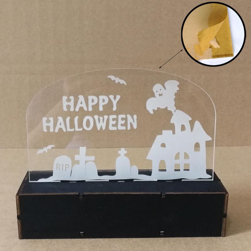 Jm01508 1 Ks Halloweenská Dekorace Led Lampa Svíčka S Led Čajovými Svíčkami Pro Halloweenské