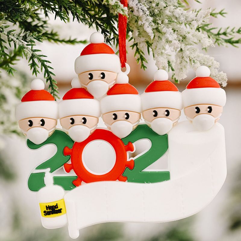 Maska Santa Sněhulák Ornament Diy Jméno Pozdravy Vánoční Ozdoba Na Stromeček