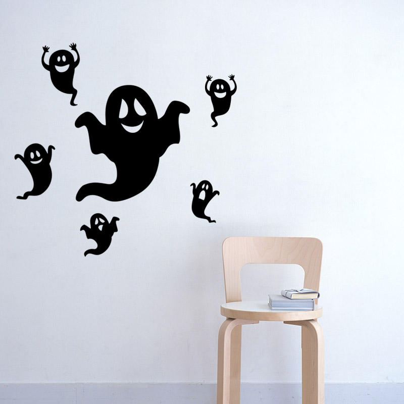 Miico Fx3012 Halloween Sticker Creative Cartoon Odnímatelná Samolepka Na Zeď - Duch