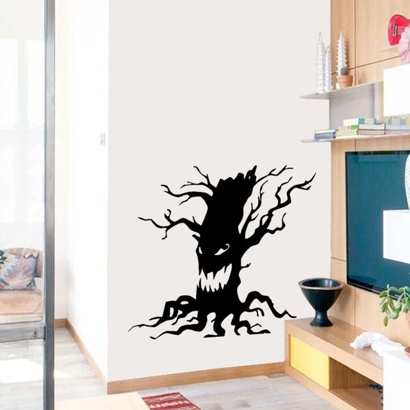 Miico Fx3014 Halloween Samolepka Kreslená Se Vzorem Ghost Tree Odnímatelné Samolepky Na Zeď