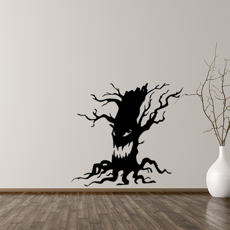 Miico Fx3014 Halloween Samolepka Kreslená Se Vzorem Ghost Tree Odnímatelné Samolepky Na Zeď