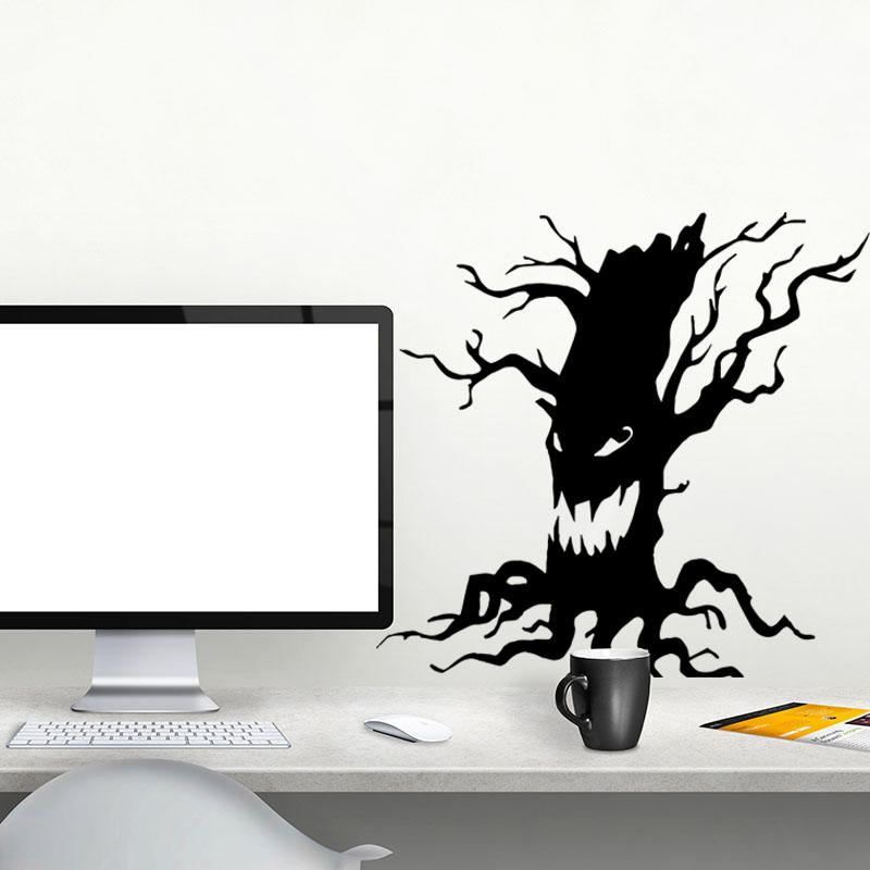 Miico Fx3014 Halloween Samolepka Kreslená Se Vzorem Ghost Tree Odnímatelné Samolepky Na Zeď