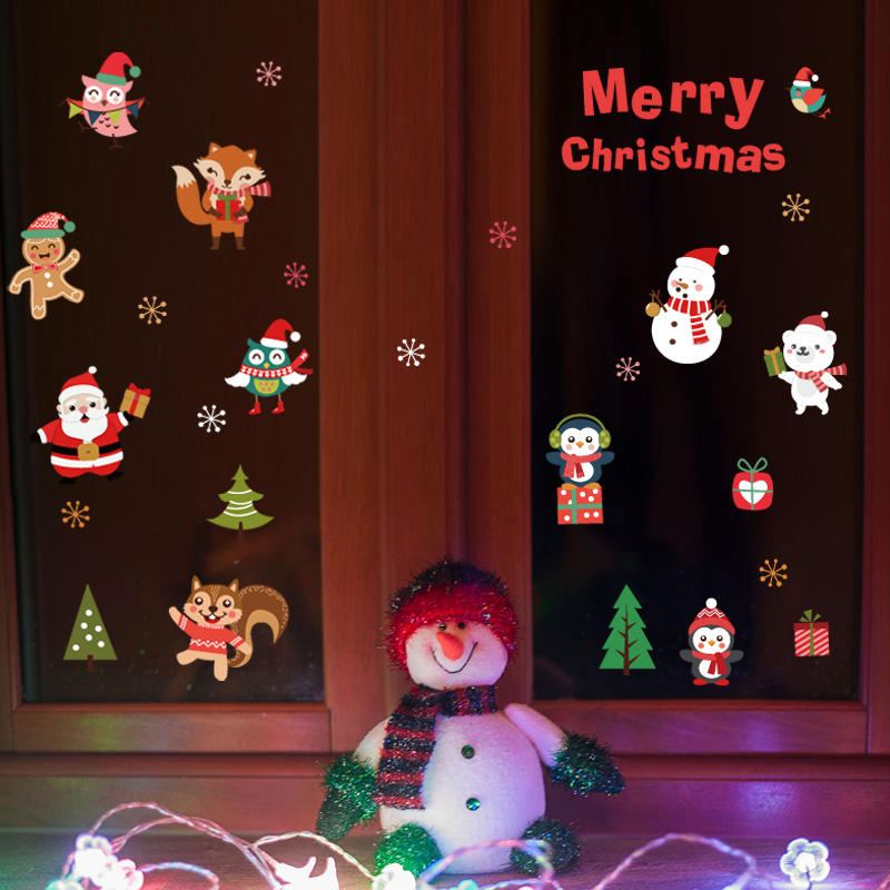 Miico Sk6038 Christmas Sticker Novetly Cartoon Stickers For Kids Room Decoration Party