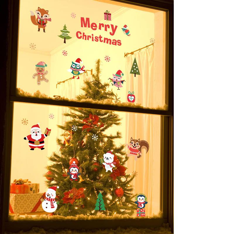 Miico Sk6038 Christmas Sticker Novetly Cartoon Stickers For Kids Room Decoration Party