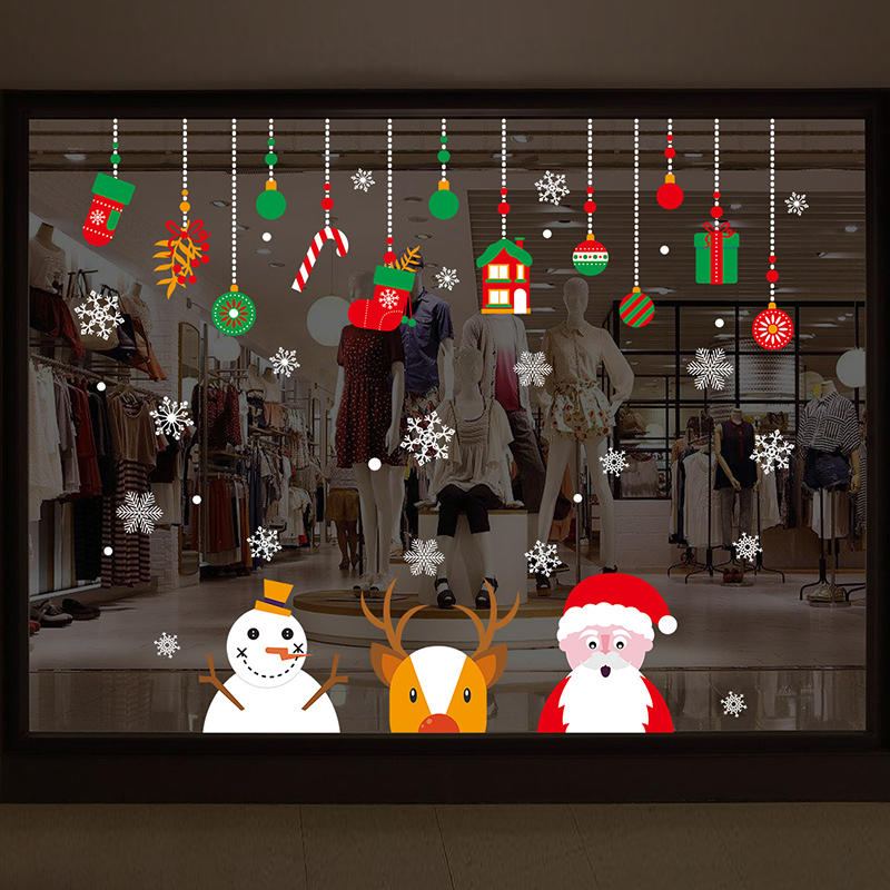 Miico Xh9294 Vánoční Nálepka Domácí Dekorace Na Okno A Zeď Dekorativní Nálepky V Obchodě