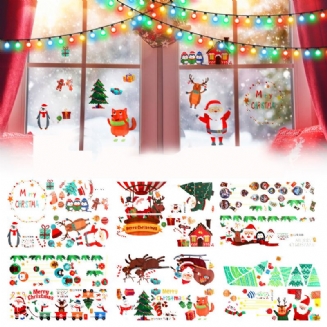 Nálepka Na Vánoční Výzdobu 2023 Nálepky Na Skleněná Okna Veselé Vánoce Domácí Dekorace Na Zeď Dětský Pokoj Nový Rok Tapeta