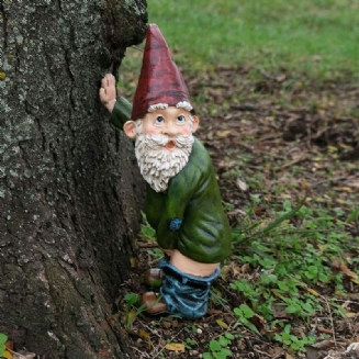 Pryskyřice Funny Naughty Garden Gnome Pro Vnitřní Nebo Venkovní Dekorace Na Trávník