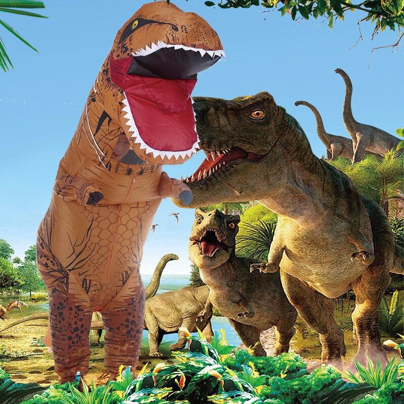 Simulace Nafukovacích Hraček Tyrannosaurus Rex Legrační Vyděšené Nafukovací Oblečení Pro Dinosaury