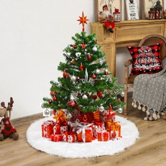 Sukně Na Vánoční Stromeček 2023 Bílá Umělá Kožešina Ozdoba Na Veselé Potřeby Na Nový Rok Venkovní Dekorace Domova Výzdoba