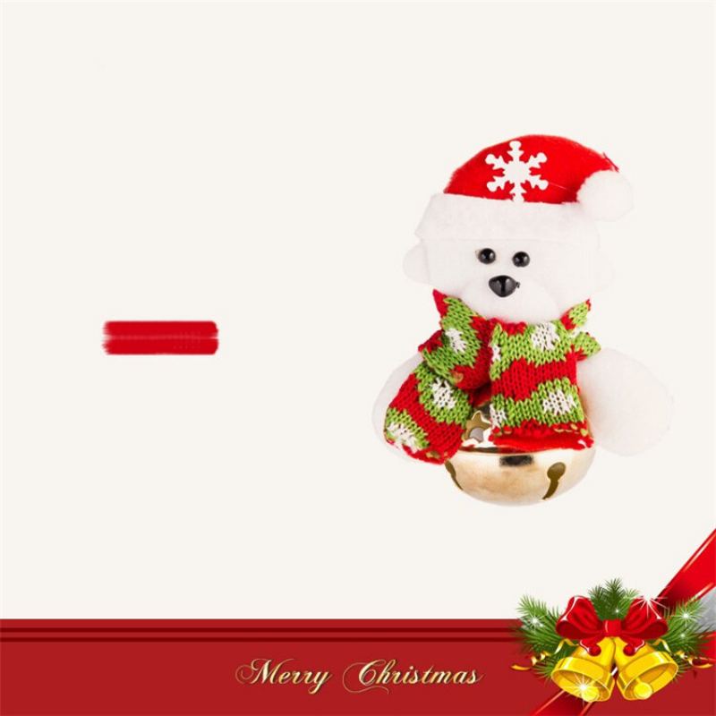 Vánoční Santa Claus Sněhulák Bells Strom Závěsné Dekorace Přívěsek