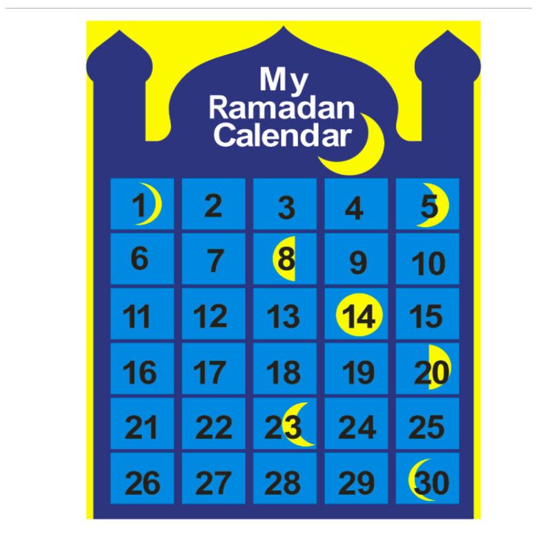 Závěsný Kalendář Z Ramadánu Plstěný Adventní 30denní Odpočítávací Dekorace Do Domácí Kanceláře Pro Děti Dárky Party Potřeby