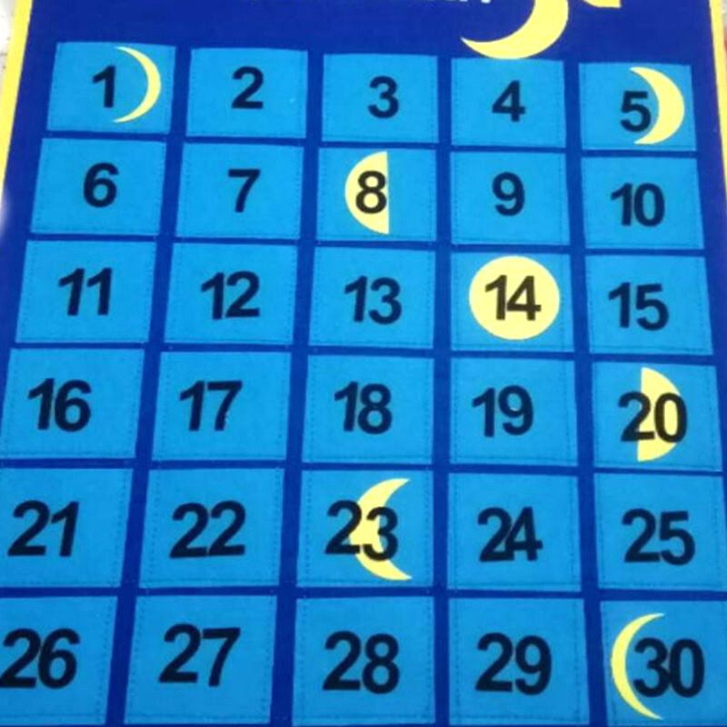 Závěsný Kalendář Z Ramadánu Plstěný Adventní 30denní Odpočítávací Dekorace Do Domácí Kanceláře Pro Děti Dárky Party Potřeby