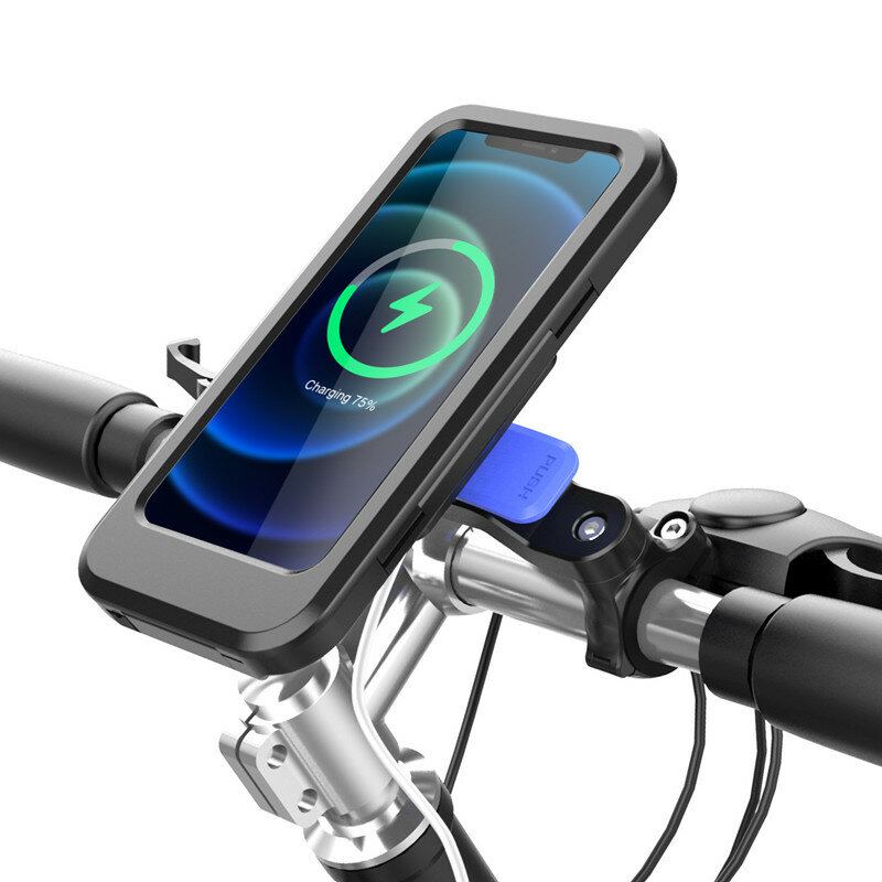 12v 15w Bezdrátová Nabíječka Dotykový Držák Telefonu Jezdecký 6.7palcový Box Cyklistická Navigace Pro Jízdní Kolo Motocykl