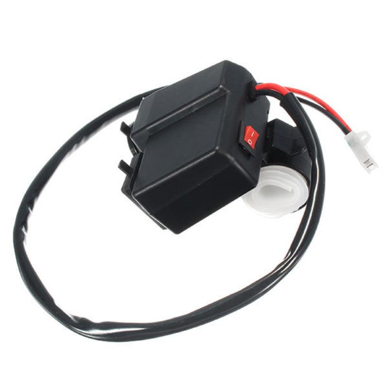 12v/24v 3.1a Vodotěsná Motocyklová Nabíječka S Dvojitým Usb Portem Led Voltmetr Zásuvka