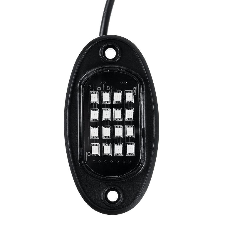 12v 8 Pods Led Rgb Rock Light Spodní Část Těla Neonová Atmosféra Hudba Lampa Rf Dual Remote