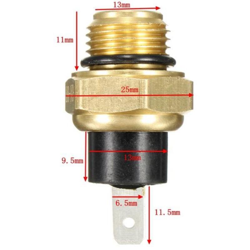 16mm Závitový Spínač Ventilátoru Chladiče Thermo Detect 37760-mt2-003 3042678 Pro Motocykl Honda