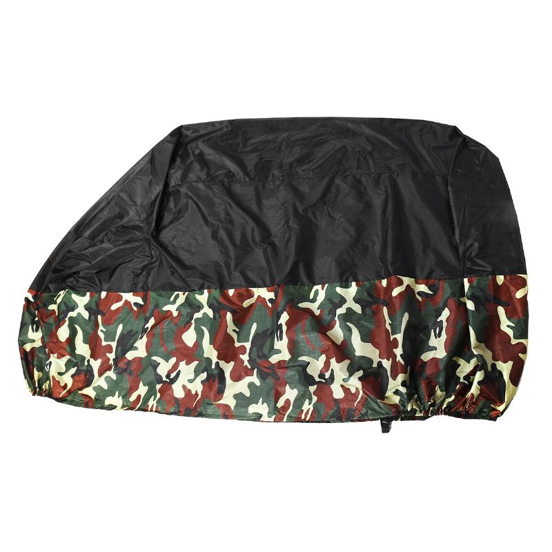 190t Camouflage Motocykl Waterproof Cover Black Universal Bike Outdoor Scooter Cruiser Sunproof Protective