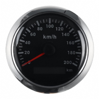 200 Km/h Gps Rychloměr Počítadlo Ujetých Kilometrů 85 mm S Anténou Gps Pro Automobily Motocykly Lodě Nerez