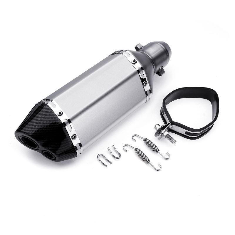 310mm Sliver Univerzální Motocyklové Dirt Bike Atv Trubka Výfuku Db Killer 38-51mm