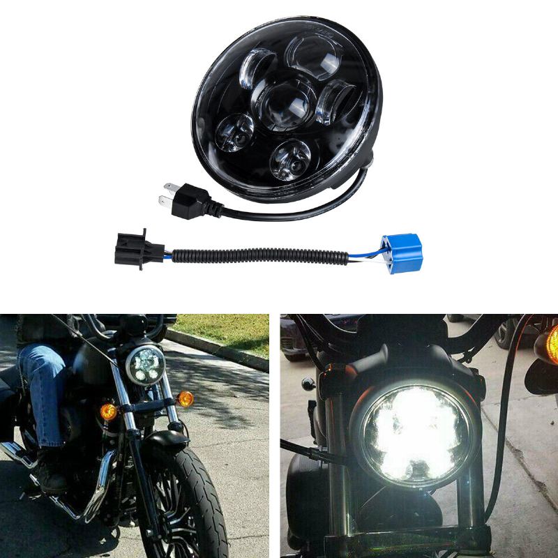 5.75" H4 H13 Motocyklové Led Světlomety Utěsněný Projektor Hi-lo Beam Head Lamp For Harley