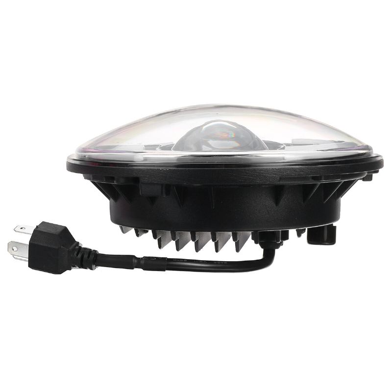 7" Motocyklové Led Projektorové Světlomety Hi-lo Beam Kulaté Pro Jeep For Wrangler