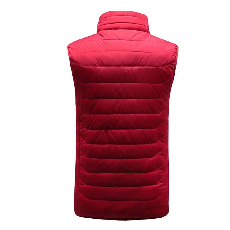 Červená Unisex Usb Vyhřívací Vesta Smart Winter Body Warmer Outdoor Racing Jacket Heater Christmas Gift