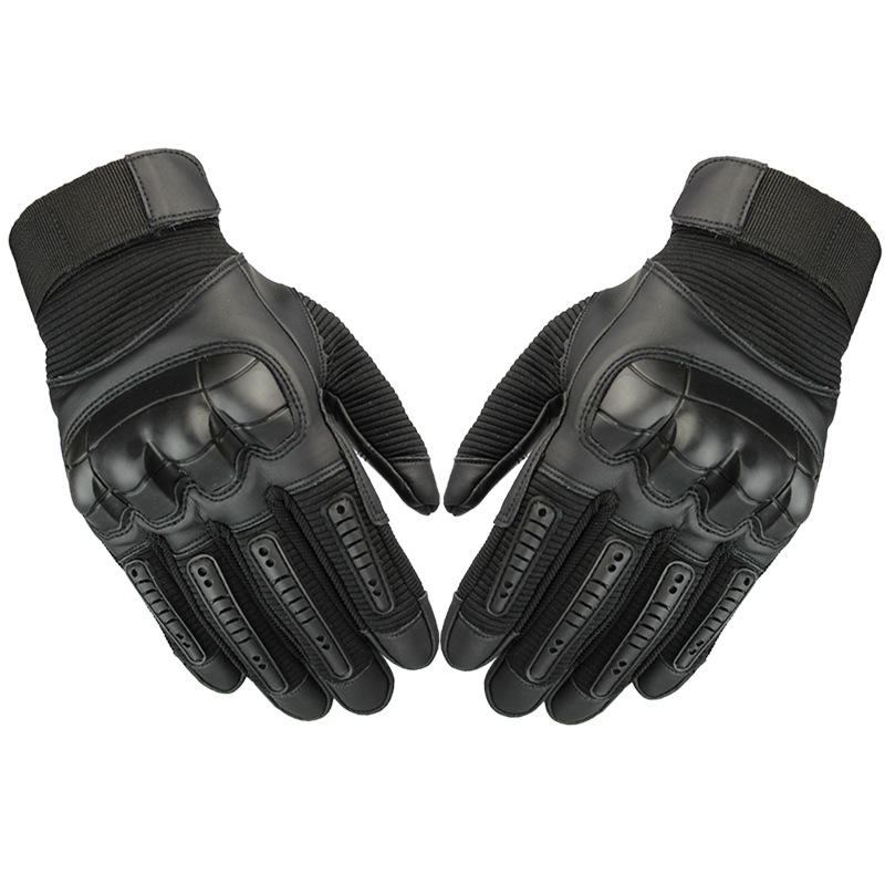 Dotyková Obrazovka Vojenské Taktické Airsoft Celoprstové Rukavice Hard Knuckle Outdoor 3 Barvy