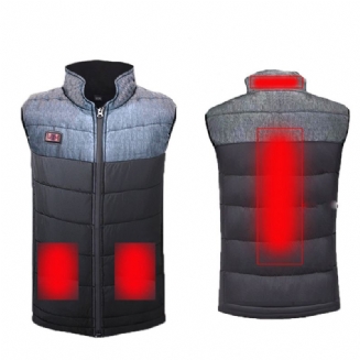 Dual System Vyhřívací Vesta Pánské Dámské Usb Chargingn Heat Vest Jacket Thermal Coats