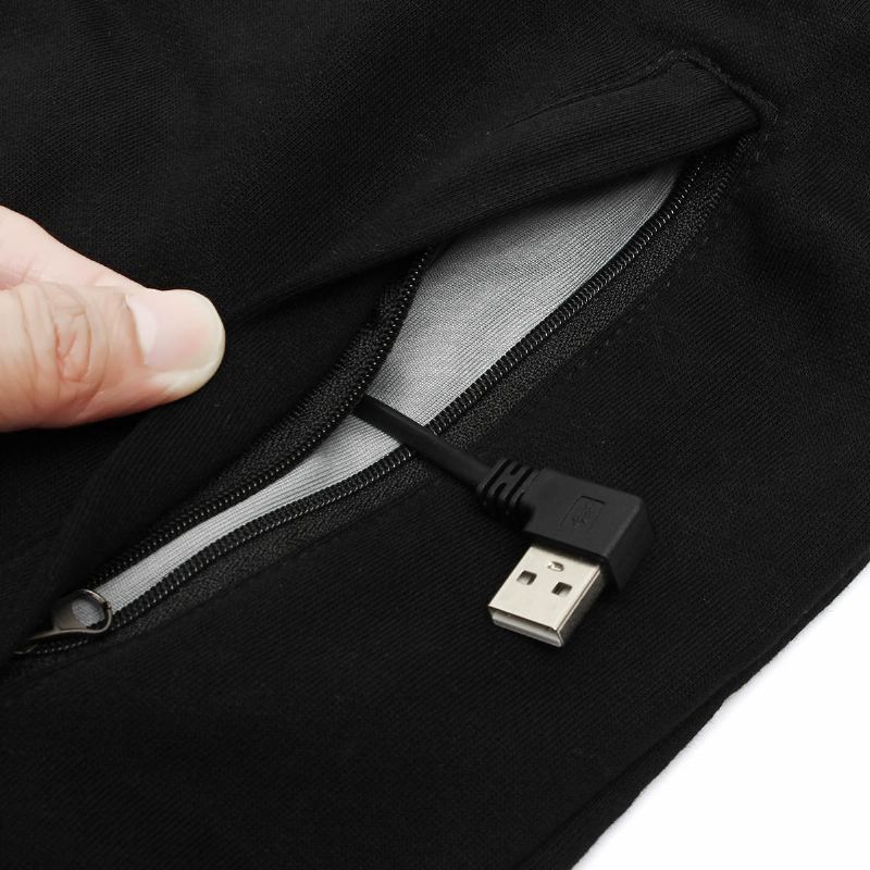 Elektrická Usb Vyhřívaná Vesta Muži Ženy Topení Kabát Bunda Oblečení Zimní Teplé