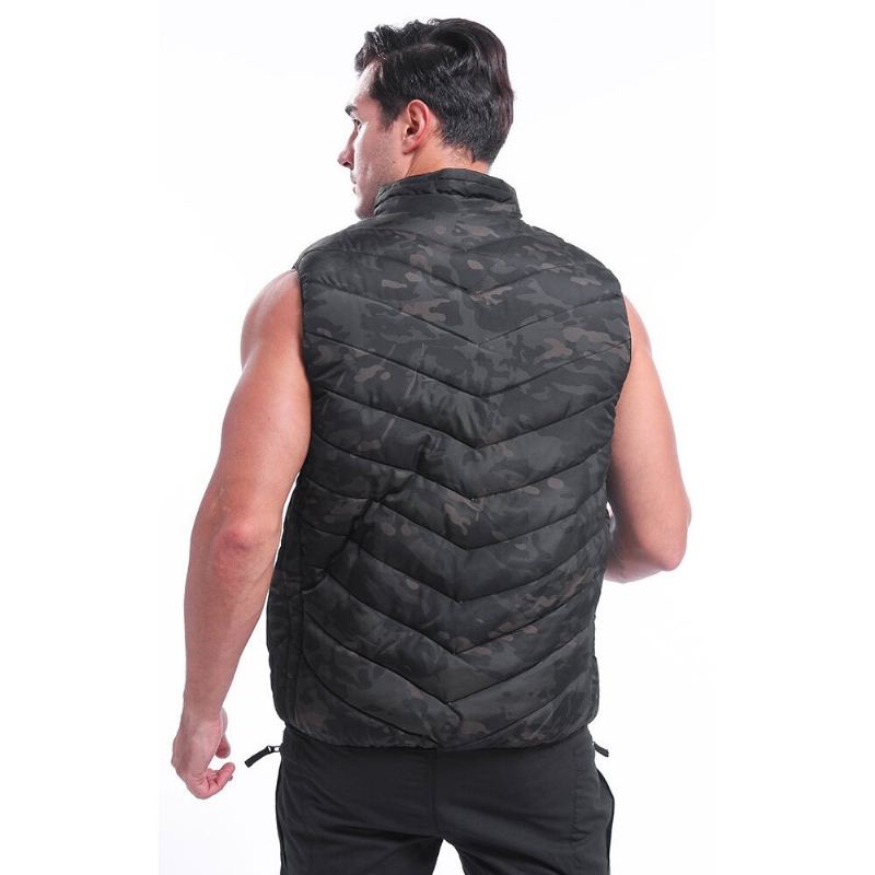 Elektrická Usb Vyhřívaná Vesta Třírychlostní Thermostat Coats Outdoor Sports Body Warmer Camouflage