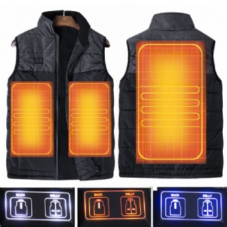 Elektrická Vyhřívaná Venkovní Bunda Dual Control Electric Vest Outdoor Jacket Usb Warm Up Heating Pad Winter Body Warmer