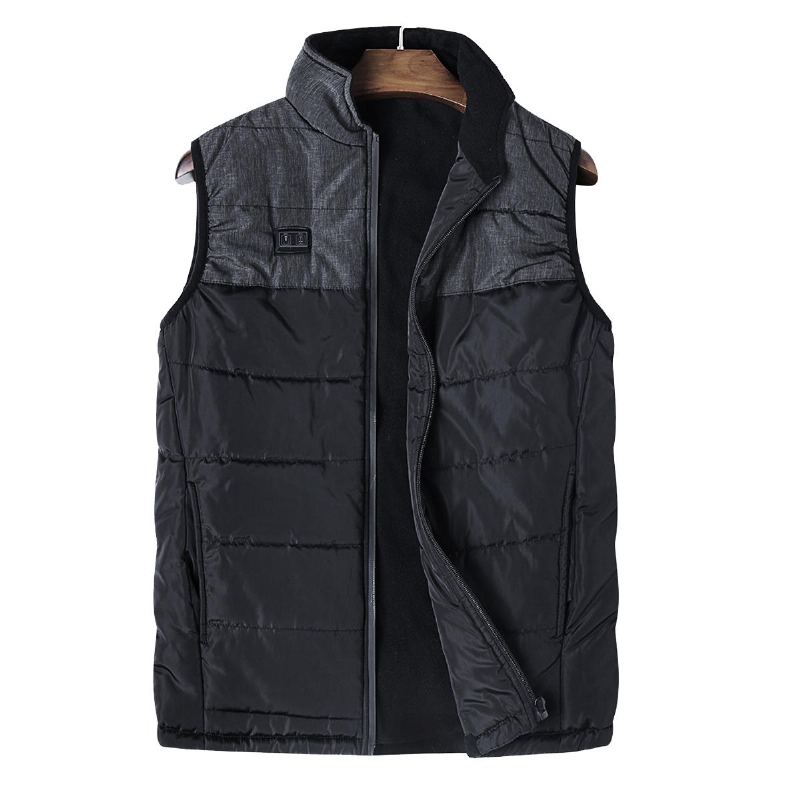 Elektrická Vyhřívaná Venkovní Bunda Dual Control Electric Vest Outdoor Jacket Usb Warm Up Heating Pad Winter Body Warmer