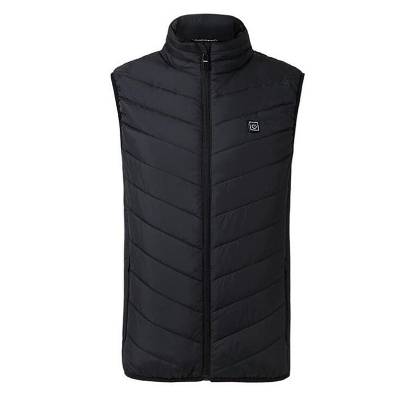 Elektrická Vyhřívaná Vesta Látková Bunda Usb Thermal Warm Winter Body Warmer