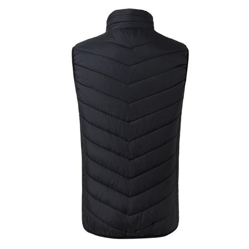 Elektrická Vyhřívaná Vesta Látková Bunda Usb Thermal Warm Winter Body Warmer