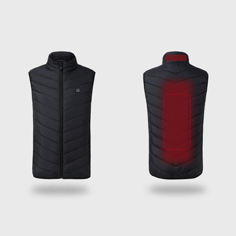 Elektrická Vyhřívaná Vesta Látková Bunda Usb Thermal Warm Winter Body Warmer