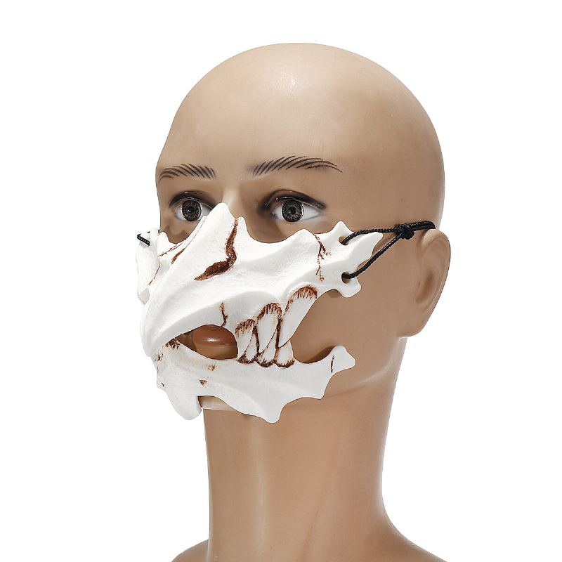 Halloweenská Pryskyřičná Maska Se Zvířecím Tématem Party Obličejová Skull Mask Cosplay