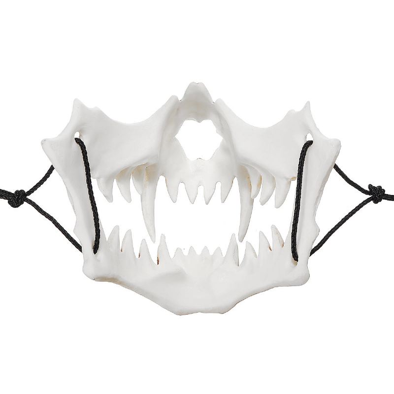 Halloweenská Pryskyřičná Maska Se Zvířecím Tématem Party Obličejová Skull Mask Cosplay