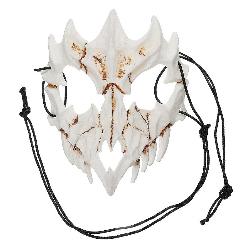 Halloweenská Pryskyřičná Maska Se Zvířecím Tématem Party Obličejová Skull Mask Cosplay